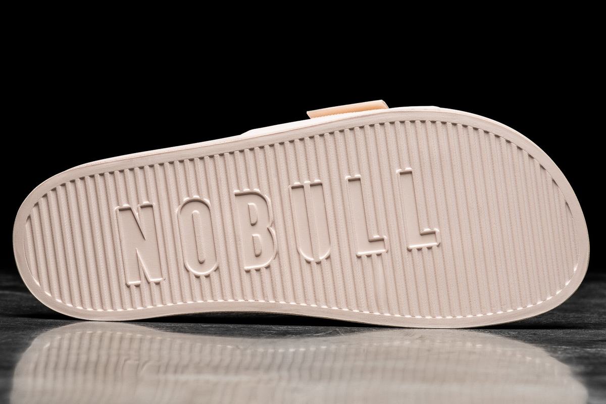 Nobull Adjustable Women's Slides Pink | Australia (PW6927)